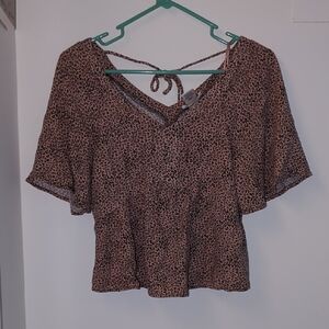 Leopard Print Women's Top